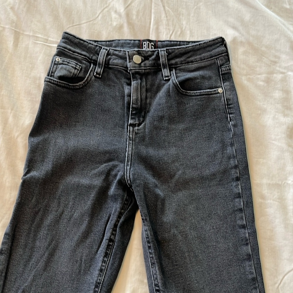 BDG kick flare high rise cropped jean